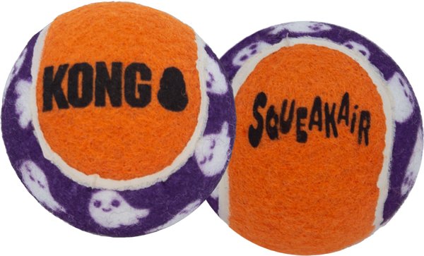 Discontinued KONG Halloween SqueakAir Ghost Squeaky Ball Dog Toy 3 count Medium Chewy