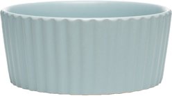 Waggo Ripple Ceramic Dog Bowl, Cloud, 8-cup