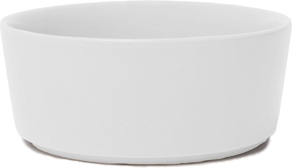 Waggo Simple Solid Ceramic Dog & Cat Bowl, Light Grey, 8-cup slide 1 of 2