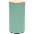 Waggo Simple Solid Ceramic Dog Treat Jar, Mint