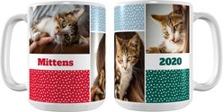 Frisco Personalized Colored Dots White Coffee Mug, 15-oz