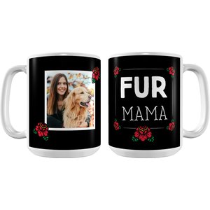 Frisco Personalized Fur Mama White Coffee Mug, 15-oz