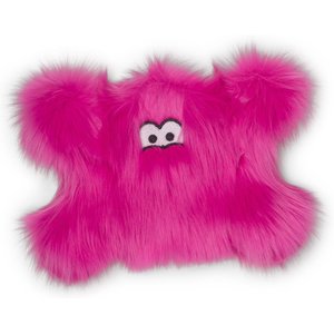 West Paw Froid Squeaky Stuffing-Free Plush Dog Toy, Hot Pink