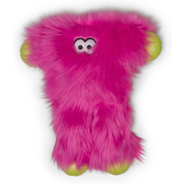 WEST PAW Peet Squeaky Plush Dog Toy, Hot Pink