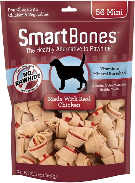 SmartBones Mini Chicken Dog Treats
