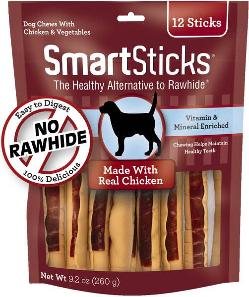 SmartBones SmartSticks Chicken Dog Treats, 12 count slide 1 of 2