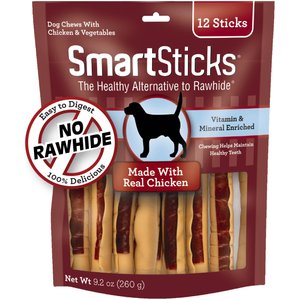 SmartBones SmartSticks Chicken Dog Treats, 12 count