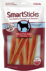 SmartBones SmartSticks Real Chicken Dog Treats, 5 count