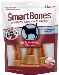 SmartBones Real Chicken Large Chews Dog Treats, 3 count