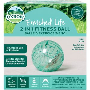 Oxbow Enriched Life 2 in 1 Fitness Ball Small Animal Toy