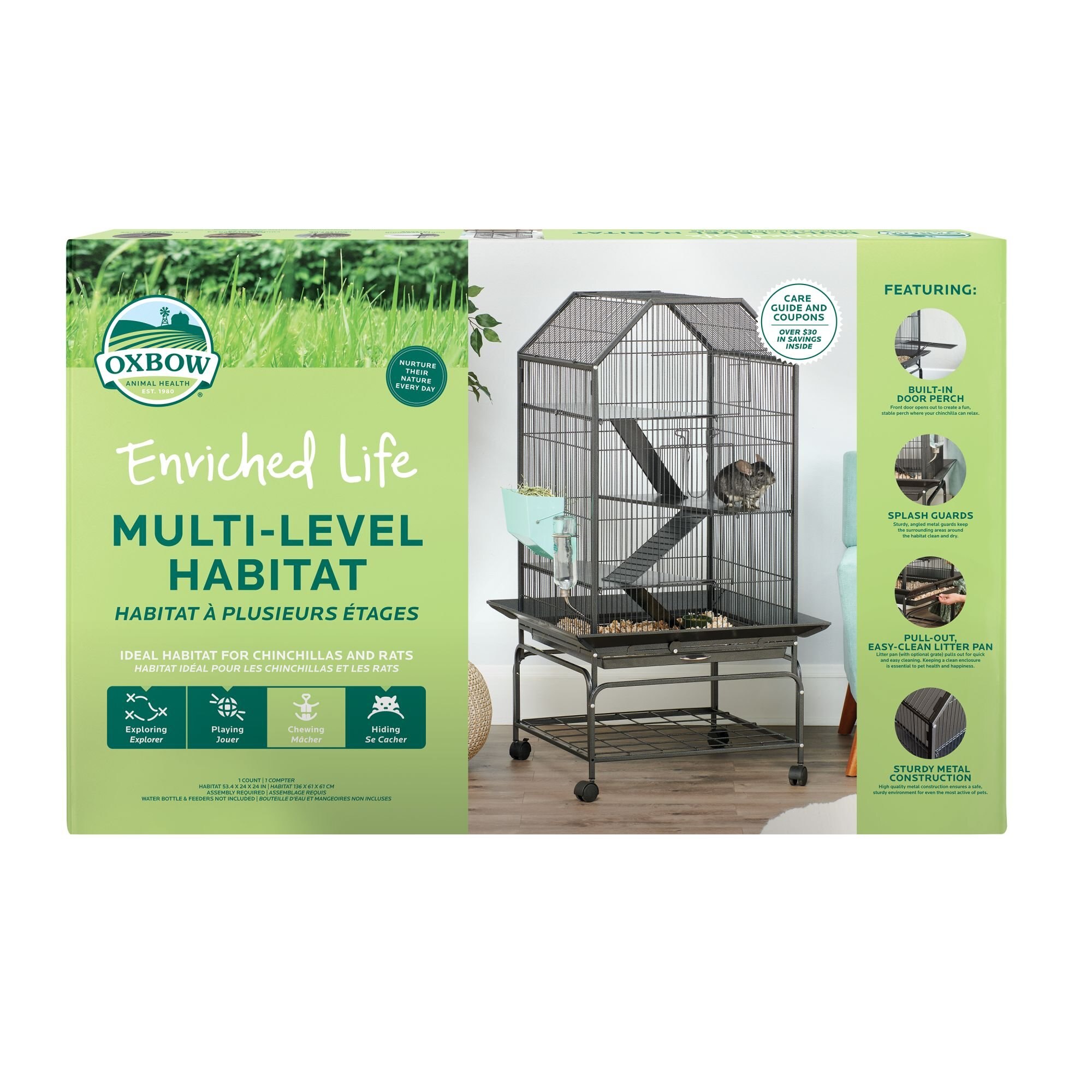 OXBOW Enriched Life Multi Level Small Animal Habitat Customer Questions oxbow-enriched-life-multi-level-small-animal-habitat-customer-questions