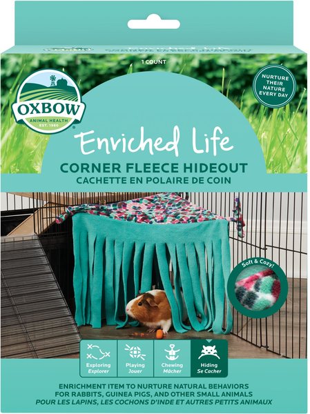 Oxbow Enriched Life Corner Fleece Small Animal Hideout slide 1 of 9