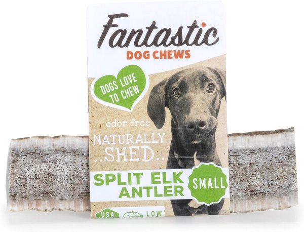 Fantastic Dog Chews Split Elk Antler Dog Treat, Small slide 1 of 2