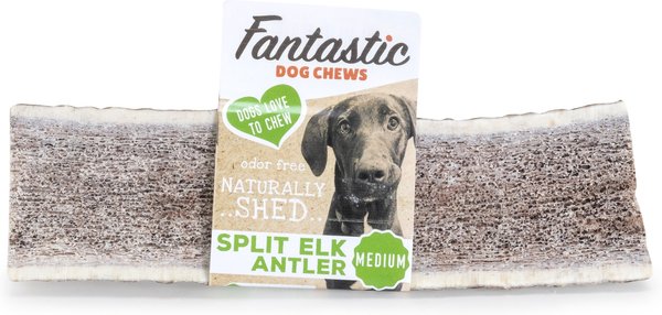 Fantastic Dog Chews Split Elk Antler Dog Treat, Medium slide 1 of 2