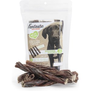 Fantastic Dog Chews Braided Gullets Grain-Free Dog Treats, 6-in, 4 count