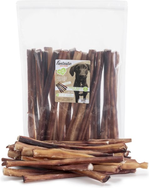Fantastic Dog Chews Thick Bully Sticks Grain-Free Dog Treats, 12-in, 25 count slide 1 of 2