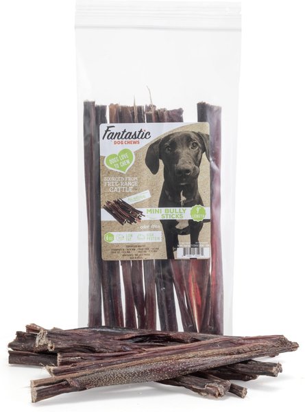 Fantastic Dog Chews Mini Bully Sticks Grain-Free Dog Treats, 9-in, 6-oz bag slide 1 of 2