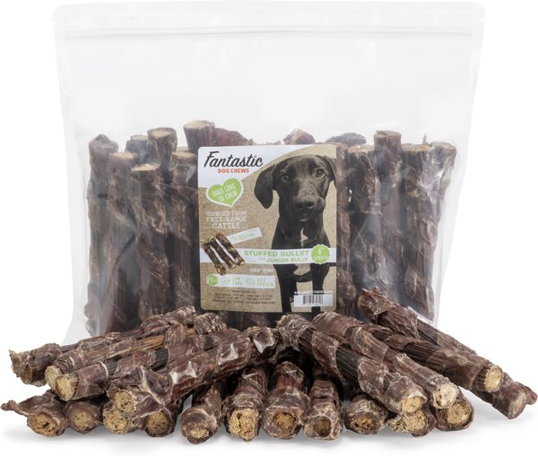 Fantastic Dog Chews Stuffed Gullets with Junior Bully Dog Treats, 6-in, 25 count slide 1 of 2