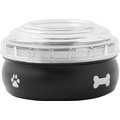 Frisco Travel Non-skid Stainless Steel Dog & Cat Bowl, Black, 1.5 Cup