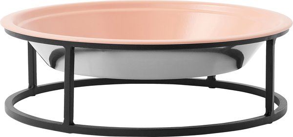 Frisco Elevated Non-skid Stainless Steel Dog & Cat Bowl, Peach, 5 Cup slide 1 of 6
