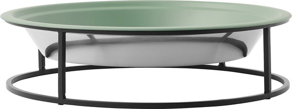 Frisco Elevated Non-skid Stainless Steel Dog & Cat Bowl, Green, 14 Cup slide 1 of 7