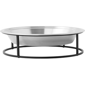 Frisco Elevated Non-skid Stainless Steel Dog & Cat Bowl, Silver, 10 Cups