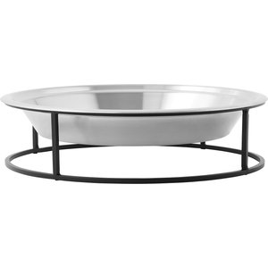 Frisco Elevated Non-skid Stainless Steel Dog & Cat Bowl, Silver, 14 Cups