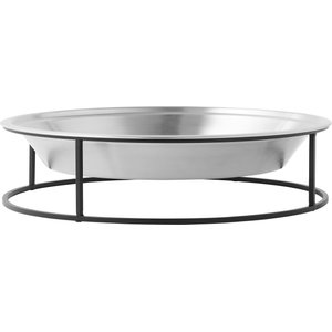 Frisco Elevated Non-skid Stainless Steel Dog & Cat Bowl, Silver, 18 Cup