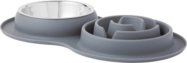 Frisco Silicone Slow Feeder Mat with Stainless Steel Bowl, 3 Cup slide 1 of 6