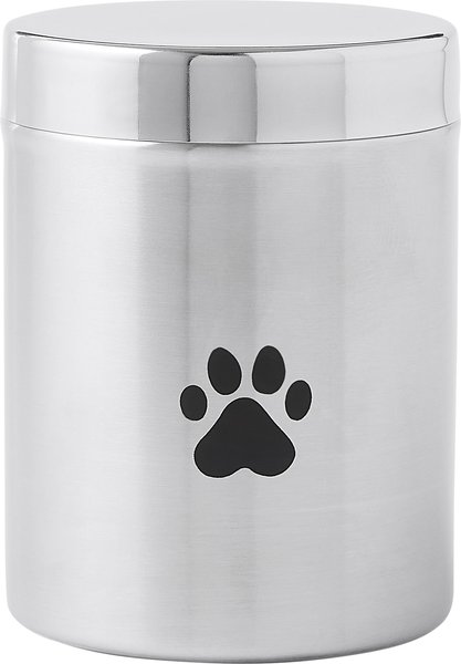 Frisco Fish Bone Print Stainless Steel Storage Canister, Silver, 6 Cups slide 1 of 6