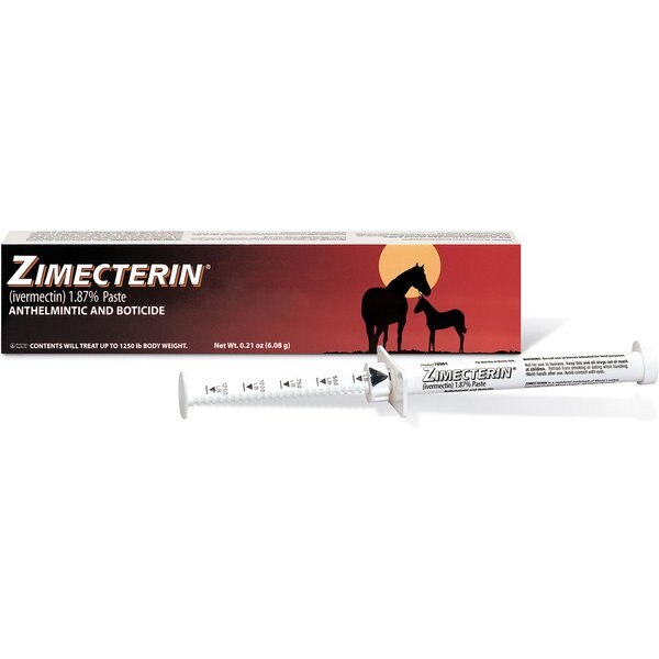 ZIMECTERIN GOLD Ivermectin & Praziquantel Paste Horse Dewormer, 0.26oz