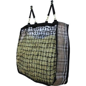 Kensington Protective Products Slow Feed 4 Flake Horse Hay Bag, Deluxe Black