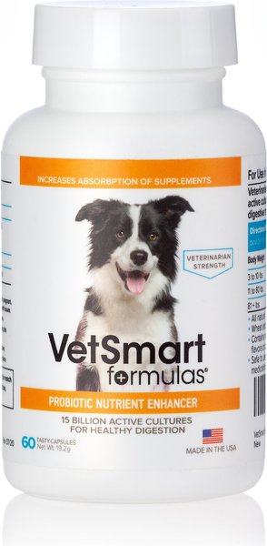 VetSmart Formulas Probiotic Nutrient Enhancer Dog Supplement, 60 count slide 1 of 11