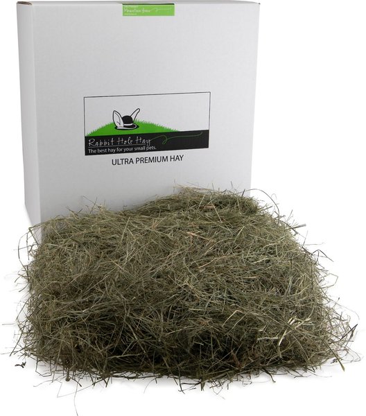 Rabbit Hole Hay Ultra Premium, Hand Packed Mountain Grass Small Pet Food, 40-lb box slide 1 of 3