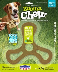 ZoomaChew Large Fetchin' Flyers Dog Treats, 3 count slide 2 of 6