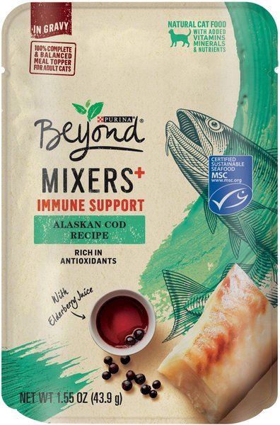 PURINA BEYOND Mixers Immune Support Alaskan Cod Recipe Wet Cat