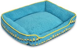 Fetch For Pets Minions Minions In A Row Cuddler Dog Bed, Blue/White
