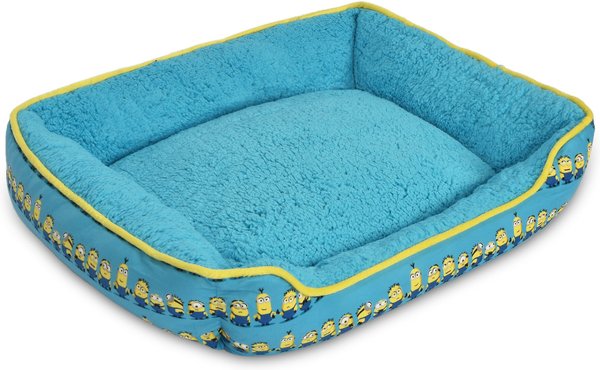 Fetch For Pets Minions Minions In A Row Cuddler Dog Bed, Blue/White slide 1 of 6
