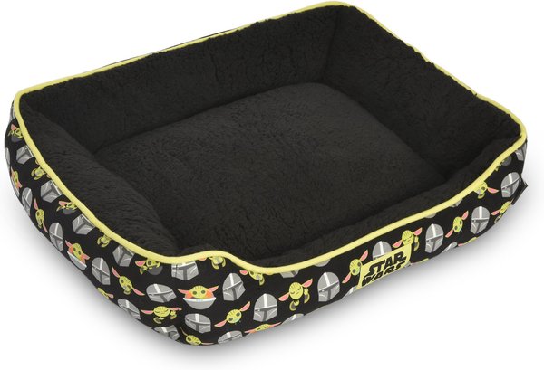 Fetch For Pets Star Wars Mandalorian Child In A Cradle Cuddler Dog Bed, Black slide 1 of 6