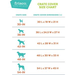 Frisco Crate Cover, Green, 48 inch