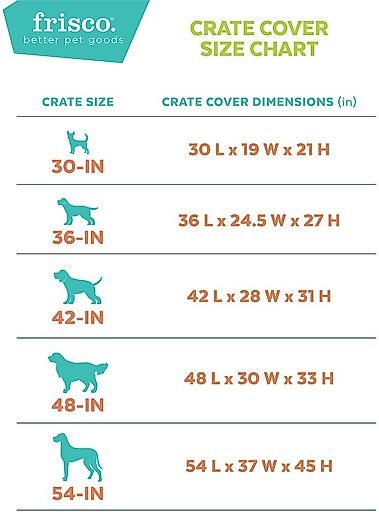 Frisco Crate Cover, Black, 30 inch
