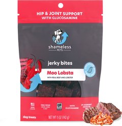 Shameless Pets Moo Lobsta Recipe Jerky Dog Treats, 5-oz bag
