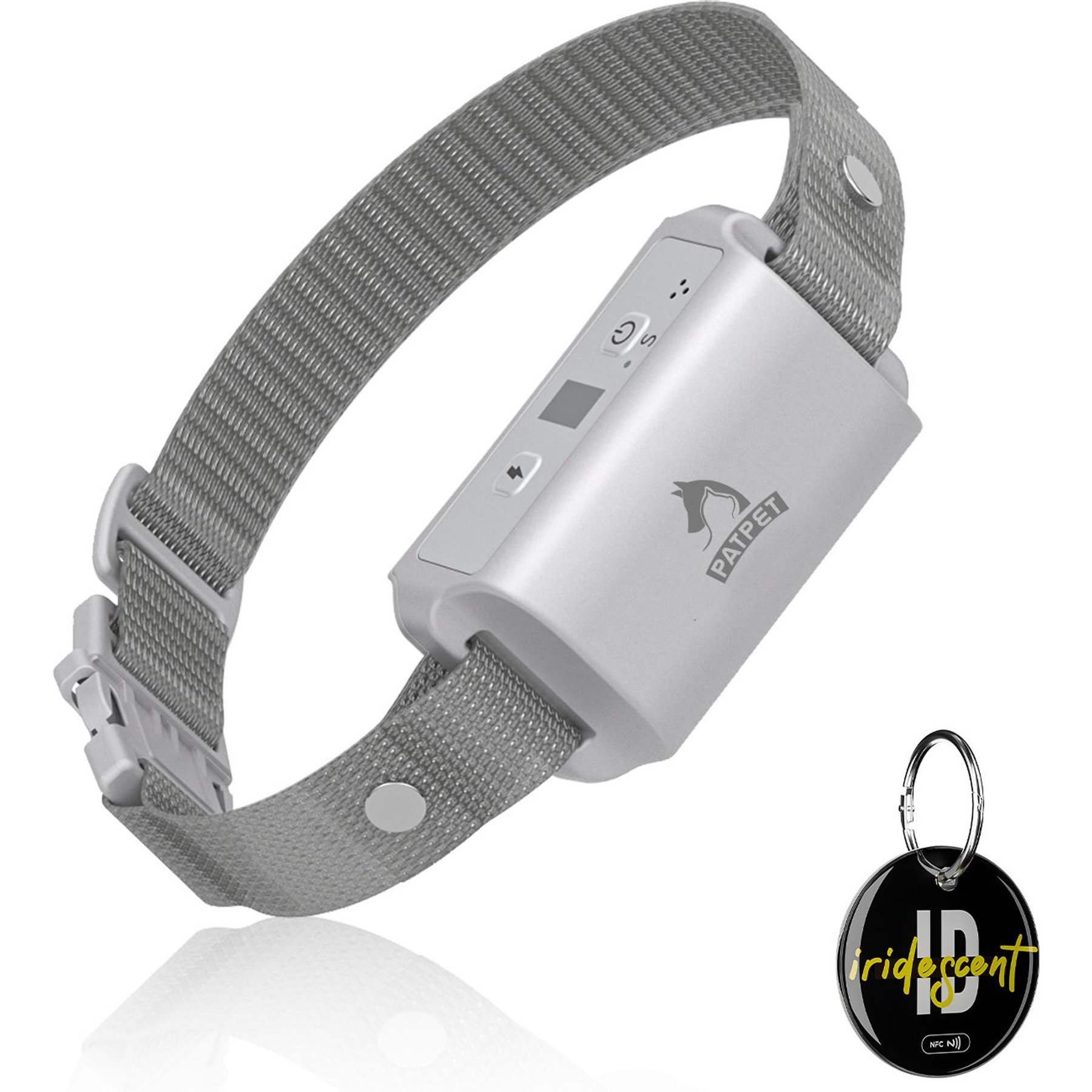 PATPET A01 Anti Bark Training Dog Collar Grey