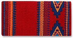 Mayatex Firecracker Wool Horse Saddle Blanket, Red