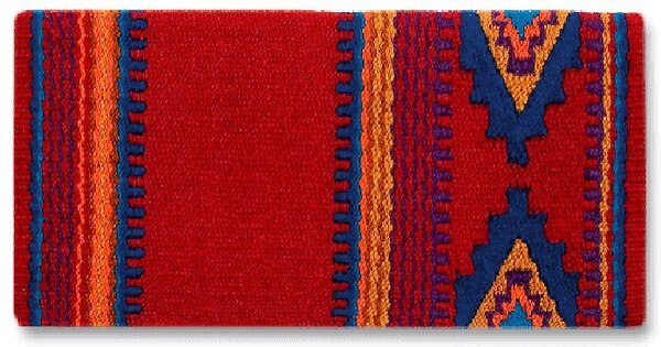 Mayatex Firecracker Wool Horse Saddle Blanket, Red slide 1 of 1