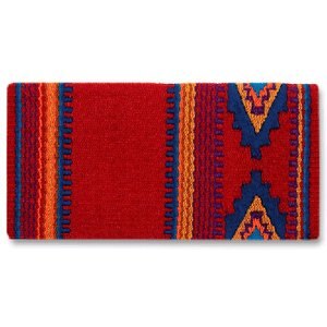 Mayatex Firecracker Wool Horse Saddle Blanket, Red