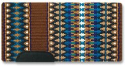 Mayatex Double Arrow Wool Horse Saddle Blanket, Brown