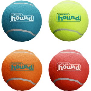 Outward Hound Squeaker Balls Large Dog Toys, 4 count