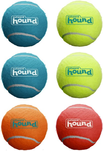 Outward Hound Squeaker Balls Medium Dog Toys, 6 count slide 1 of 9
