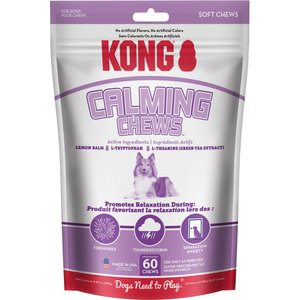 KONG Calming Chews Medium & Large Dog Supplement, 60 count
